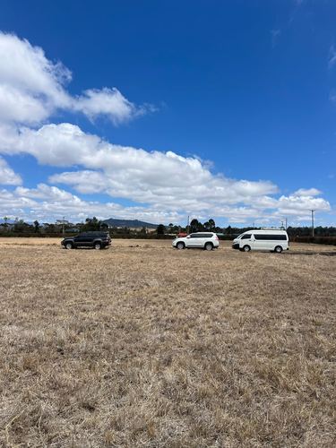 Vehicles parked on the land